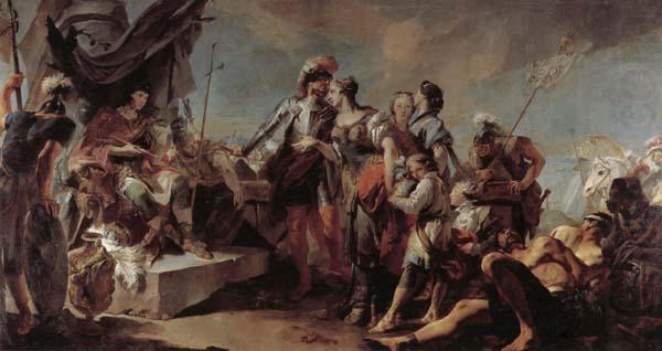 Queen Zenbia before Emperor Aurelian, Giovanni Battista Tiepolo